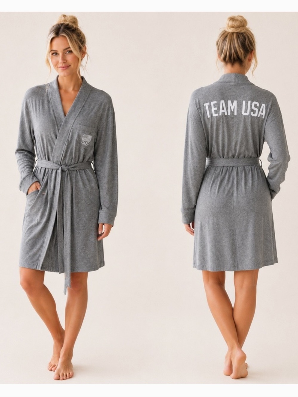 SKIMS Team USA Soft Lounge Short Robe